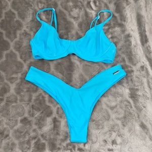 Blackbough Swim // bright blue bikini